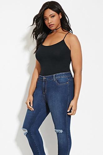 Forever21 Plus Women's  Plus Size Cotton-blend Cami