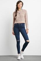 Forever21 Women's  Indigo Sculpted High-rise Skinny Jeans