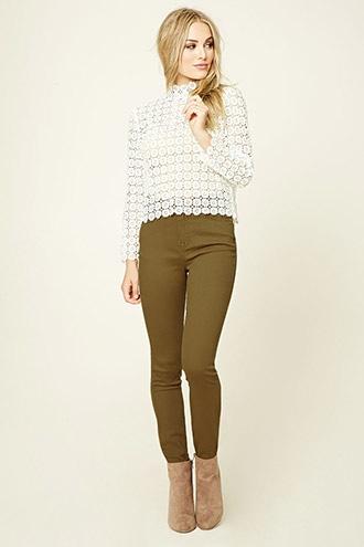Love21 Women's  Brown Skinny Jeans