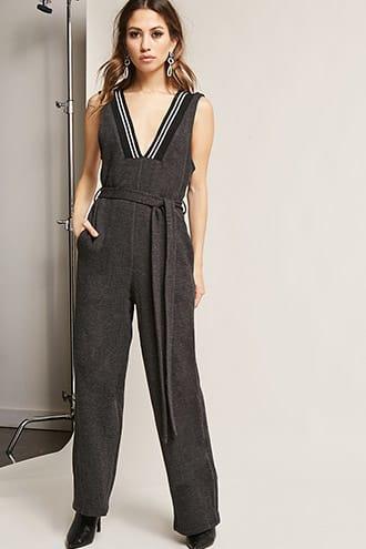 Forever21 French Terry Wide-leg Jumpsuit