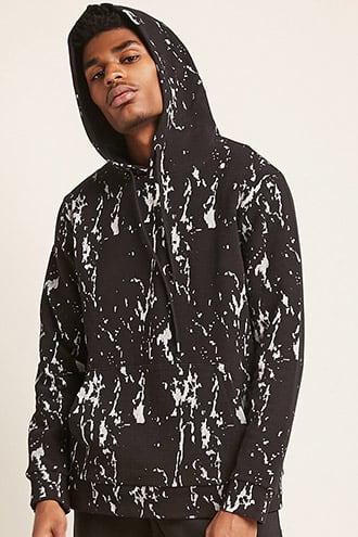 Forever21 Ribbed Burnout Hoodie
