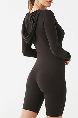 Forever21 V-neck Hooded Romper