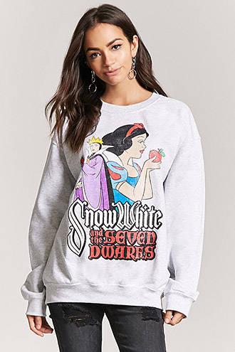 Forever21 Snow White Graphic Oversized Sweatshirt