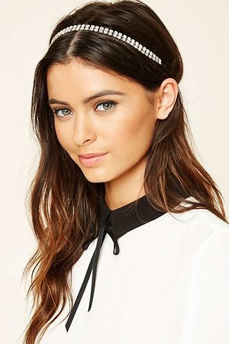 Forever21 Silver Rhinestone Headwrap
