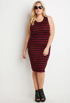 Forever21 Plus Women's  Striped Midi Dress