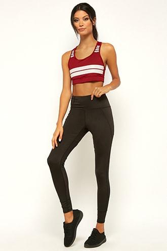 Forever21 Juicy Couture Mesh Panel Leggings