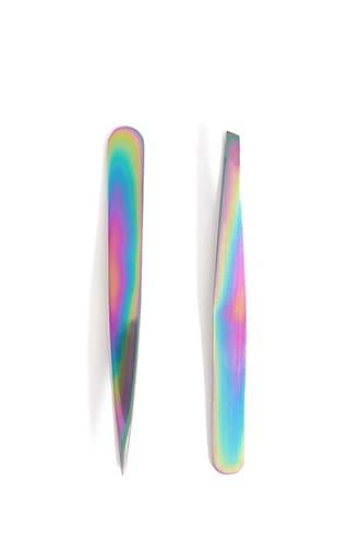Forever21 Iridescent Metal Tweezer Set