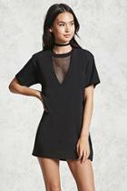 Forever21 Mesh Insert T-shirt Dress