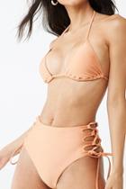 Forever21 High-waist Lace-up String Bikini Bottoms