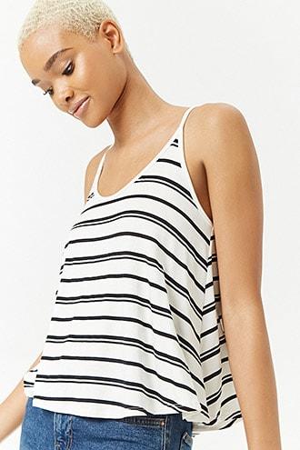 Forever21 Striped Trapeze Cami