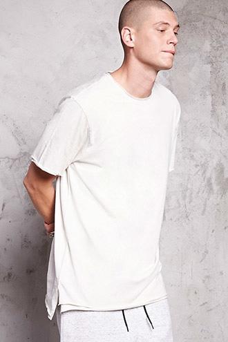 Forever21 Double-layered Raw-cut Tee