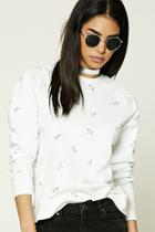 Forever21 Paper Plane Graphic Sweatshirt