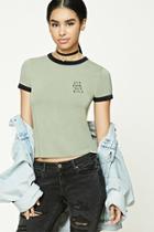 Forever21 50/50 Punk Rock Ringer Tee