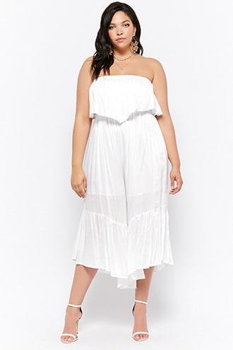 Forever21 Plus Size Boho Me Strapless Jumpsuit