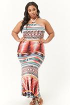 Forever21 Plus Size Tribal-inspired Halter Dress
