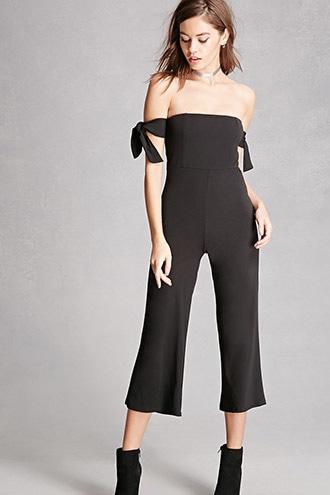 Forever21 Off-the-shoulder Jumpsuit