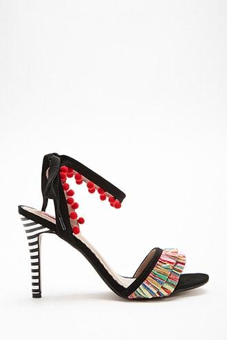Forever21 Betsey Johnson Pom Pom Heels