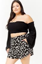 Forever21 Plus Size Floral Drawstring Shorts