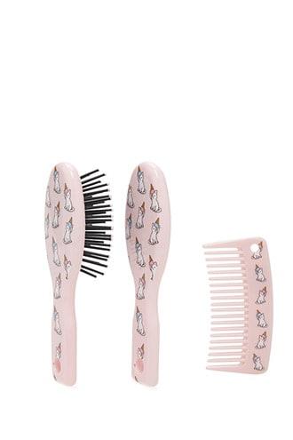 Forever21 Ice Cream Cat Hair Brush Set