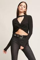 Forever21 Cutout Crop Sweater