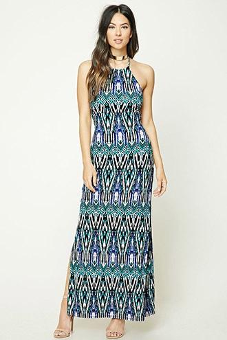 Forever21 Halter Cage Cutout Maxi Dress