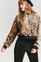 Forever21 Faux Fur Leopard Print Sweater