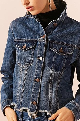 Forever21 Shadow-pocket Denim Jacket