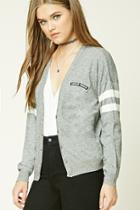 Forever21 Patch Graphic Cardigan