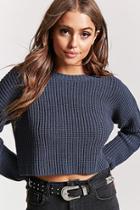 Forever21 Cropped Purl Knit Sweater