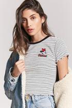 Forever21 Striped Minnie Mouse Tee