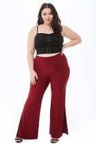 Forever21 Plus Size Wide-leg Side-slit Pants