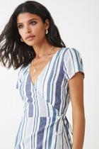 Forever21 Linen-blend Striped Dress