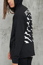 Forever21 Off-line Graphic Zip Hoodie