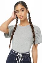 Forever21 Heathered Cuffed Tee