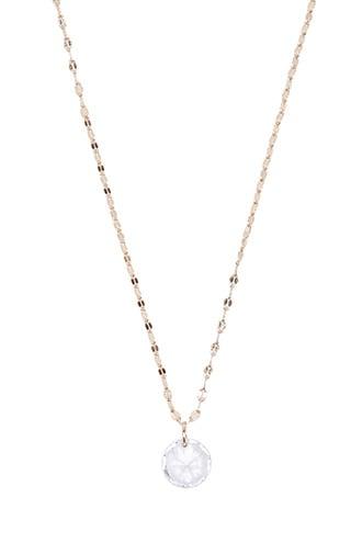 Forever21 Cz Double Bar Link Chain Necklace