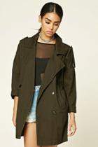 Forever21 Women's  Canvas Trench Jacket