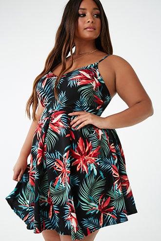 Forever21 Plus Size Tropical Print Dress
