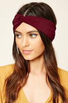 Forever21 Burgundy Twisted Headwrap