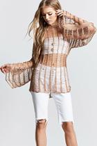 Forever21 Shredded Sheer Sweater