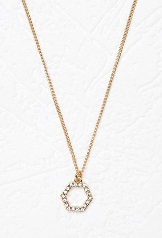 Forever21 Geo Charm Necklace