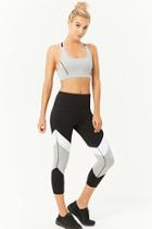 Forever21 Active Textured Dot Colorblock Leggings