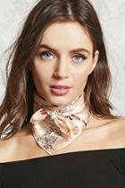 Forever21 Floral Satin Square Scarf