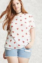 Forever21 Plus Size Watermelon Print Tee
