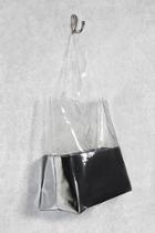 Forever21 Clear Metallic Colorblock Tote