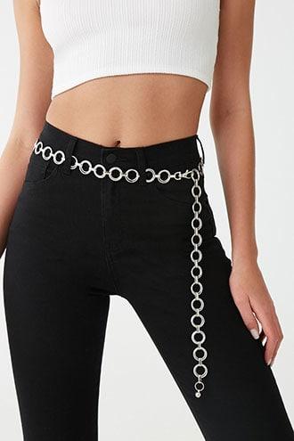 Forever21 Etched O-ring Chain Waist Belt