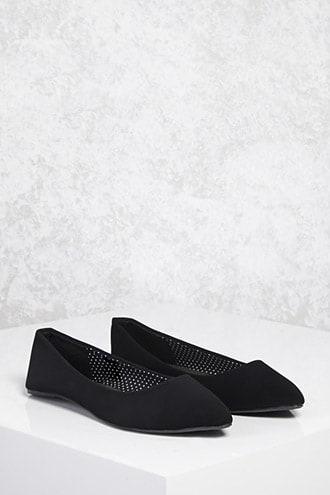 Forever21 Faux Leather Pointed Flats