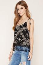 Forever21 Floral Print Trapeze Top