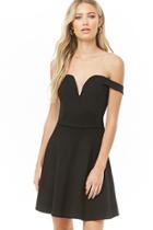 Forever21 V-wire Fit & Flare Dress