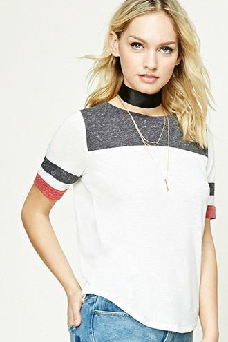 Forever21 Contemporary Colorblock Tee