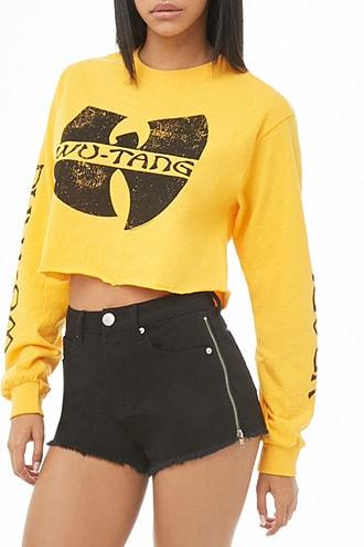 Forever21 Zippered Denim High-rise Shorts